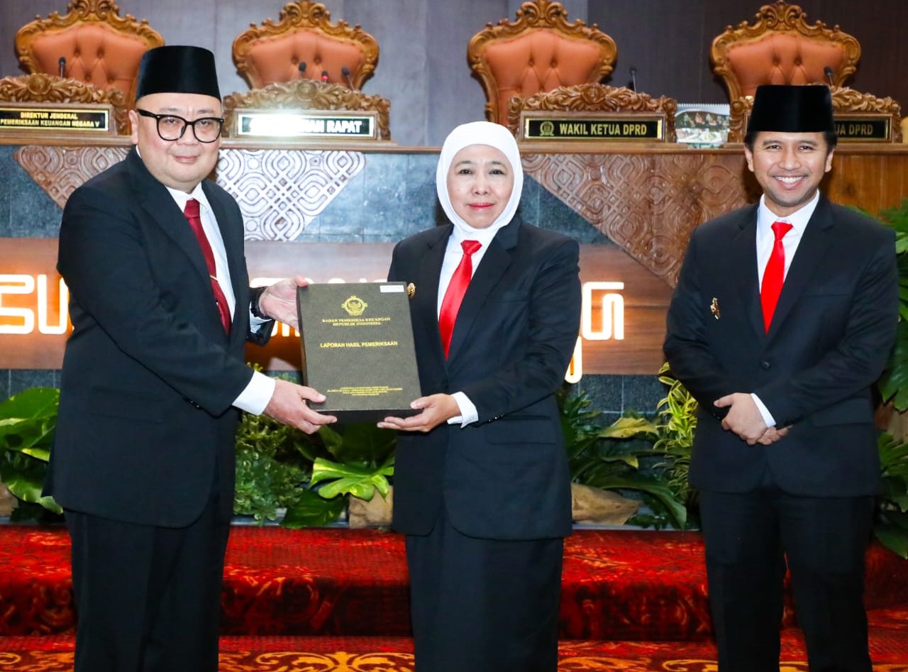 Pemprov Jatim WTP Sepuluh Kali Berturut-turut, Gubernur Khofifah: Bukti Komitmen Kuat Wujudkan Akuntabilitas dan Good Governance