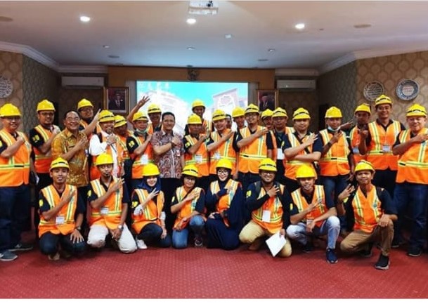 Observasi Lapangan Bimtek SMK3 Bidang Konstruksi PUPR di RSU Haji Surabaya