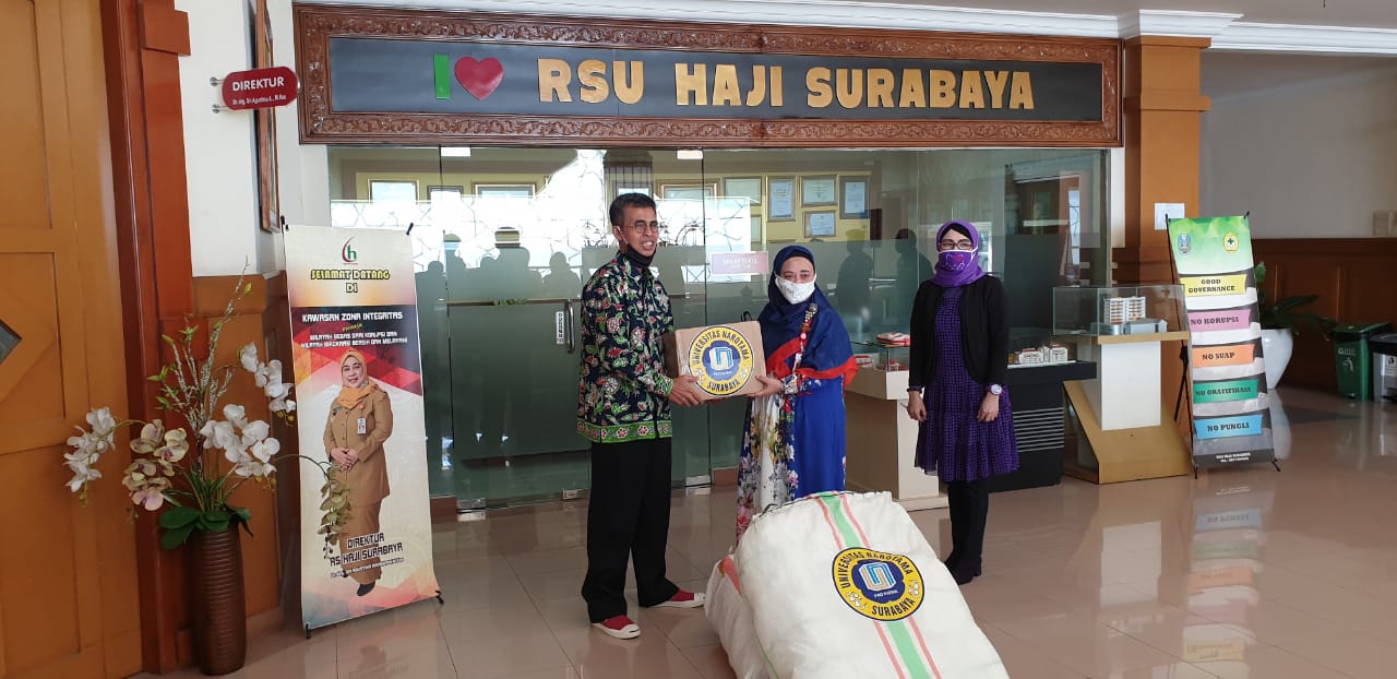 Penerimaan Bantuan dan Donasi dari NAROTAMA Surabaya Bagi Petugas Kesehatan Penanganan COVID-19 di RSU Haji Surabaya