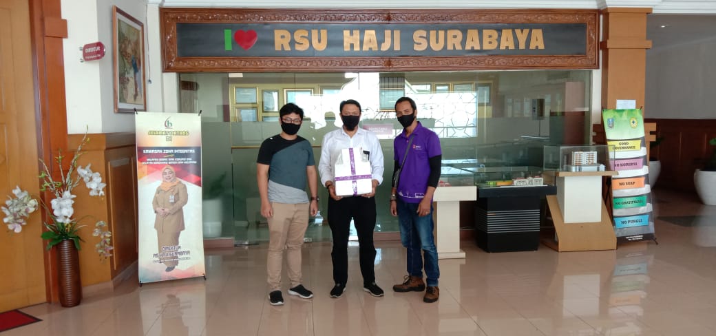 Penerimaan Bantuan dan Donasi dari Institusi dan Perorangan ( PT.PAXEL ALGORITA UNGGUL) Bagi Petugas Kesehatan Untuk Penanganan COVID-19 di Rumah Sakit Umum Haji Surabaya