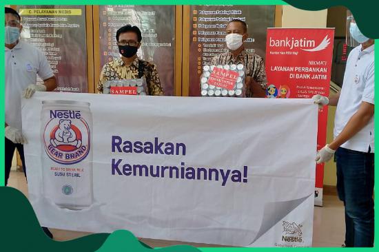 Penerimaan Bantuan dan Donasi dari "PT. Nestle" Bagi Petugas Kesehatan Penanganan COVID-19 di RSU Haji Surabaya