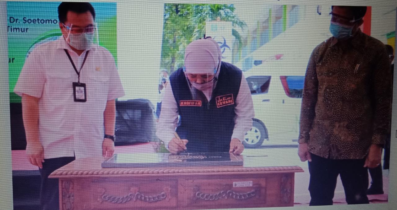 Direktur RSU Haji Surabaya menghadiri peresmian pelayanan,pendidikan dan riset penyakit menular di RSUD Dr.Sutomo Surabaya