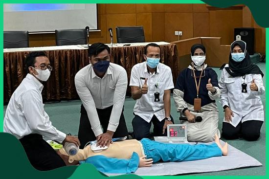 Pelatihan Resusitasi Jantung dan Paru, Hand Hygiene, Patient Safety dan Penggunaan APAR