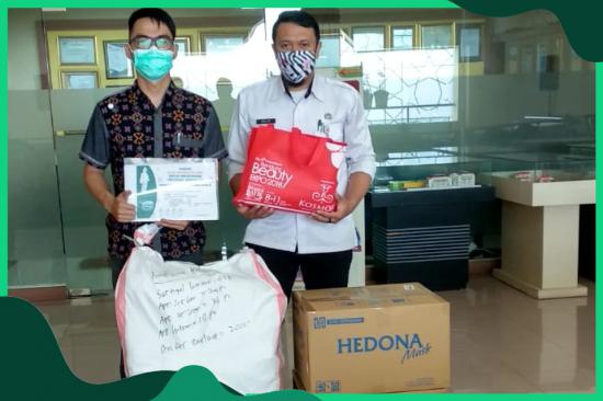 Penerimaan Bantuan dan Donasi dari "PT. Catur Pilar Sejahtera" Bagi Petugas Kesehatan Penanganan COVID-19 di RSU Haji Surabaya