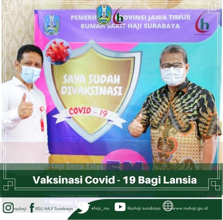Pelaksanaan Program Vaksinasi Untuk Masyarakat Lanjut Usia (Lansia) di RSU Haji Surabaya