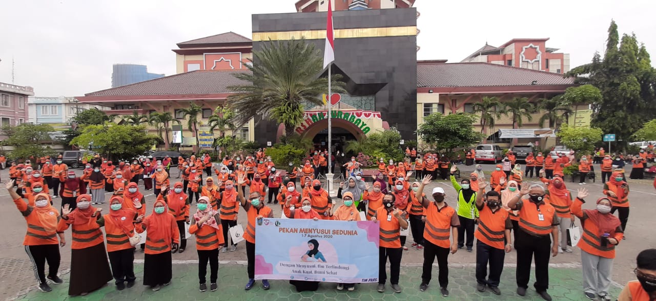 Peringatan Pekan Menyusui Sedunia 1-7 Agustus 2020 "Dengan Menyusui,Ibu Terlindungi Anak Kuat Bumi Sehat", RSU Haji Surabaya Siap Wujudkan Jatim Sehat dan Jatim Cerdas.