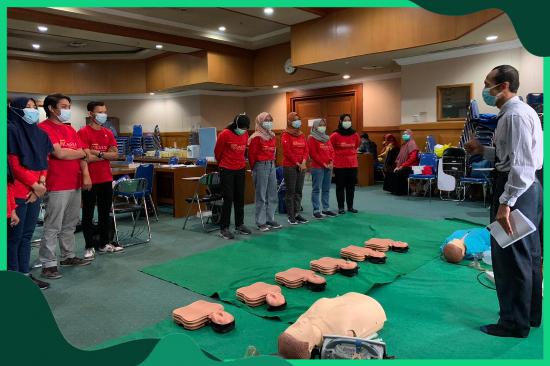 Pelatihan Basic Trauma Cardiac Life Support Internal RSU Haji Surabaya