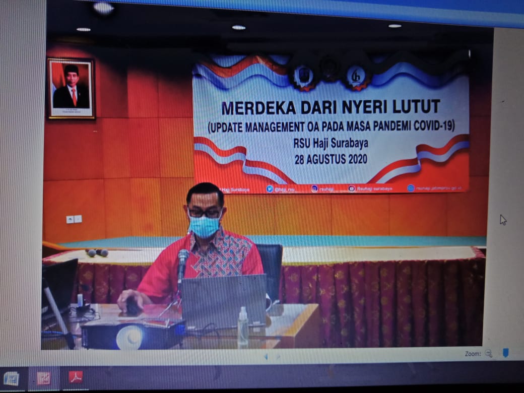 Webinar Merdeka dari Nyeri Lutut ( Update Manajemen OA Pada Masa Pandemi Covid-19 )