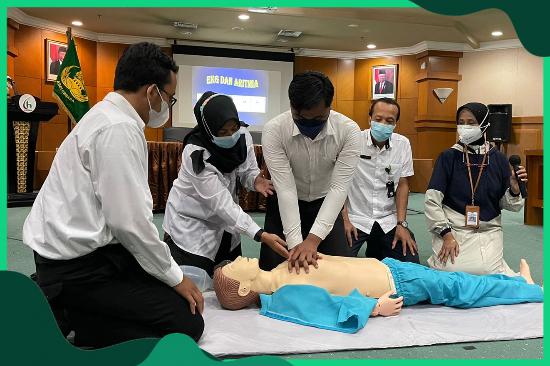 Pelatihan Resusitasi Jantung dan Paru, Hand Hygiene, Patient Safety dan Penggunaan APAR