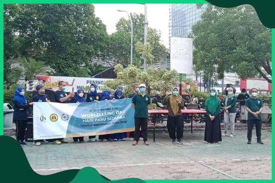 Peringatan Hari Paru Sedunia dengan Tema " Peduli Kesehatan Paru Kita" di RSU Haji Surabaya