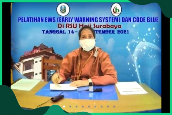 Pelatihan EWS (Early Warning System) dan Code Blue di RS Haji Surabaya Tahun 2021