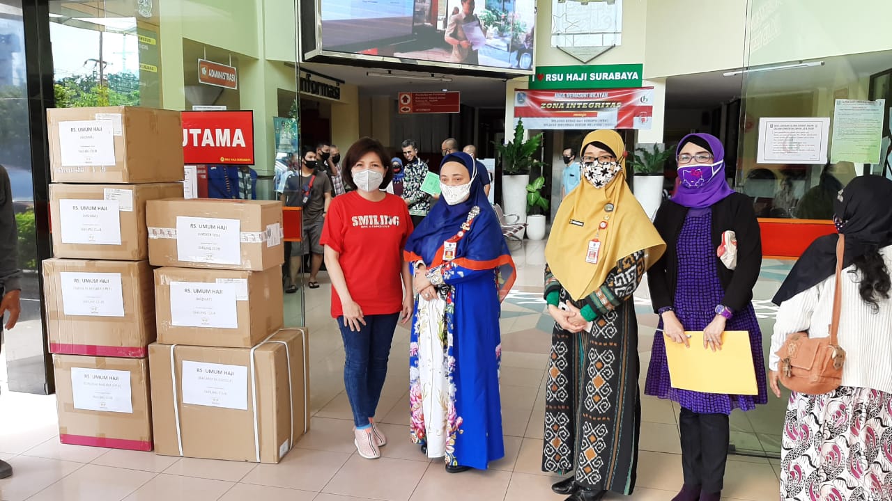 Penerimaan Bantuan dan Donasi dari Individu dan Perseorangan (Yayasan Indonesia Medika) Bagi Petugas Kesehatan Penanganan COVID-19 di RSU Haji Surabaya