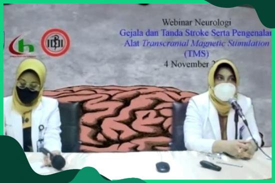 Webinar Gejala dan Tanda Stroke Serta Pengenalan Alat Transcranial Magnetic Stimulations (TMS) di RSUD Haji Provinsi Jawa Timur